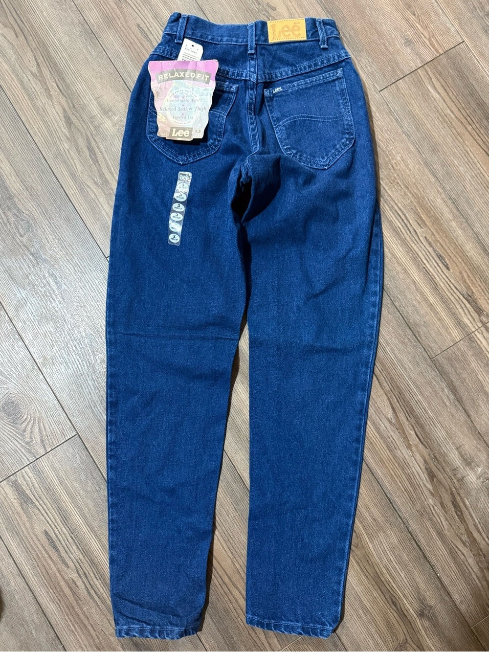Vintage Lee Relaxed Fit Jeans USA Made Dark Wash Tapered Mom Jeans Medium 3